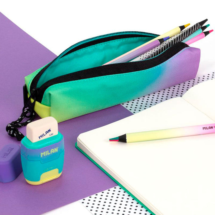 MILAN Sunset - Estuche Portatodo Multiusos en Formato Mini. Verde