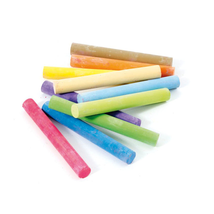 LIDERPAPEL - Caja de 10 Tizas Antipolvo, Colores Surtidos