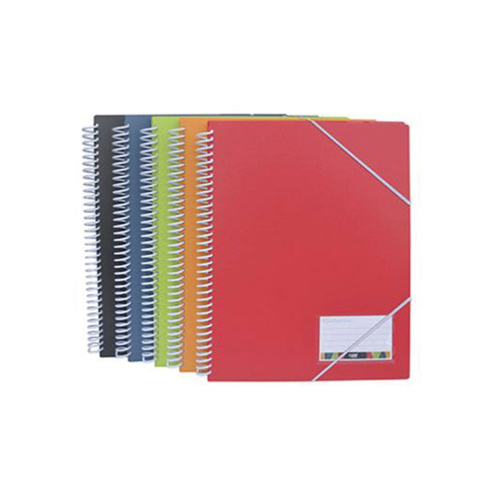 Office Box - Carpeta de Fundas Espiral 360º Vital Colors, 20 Fundas