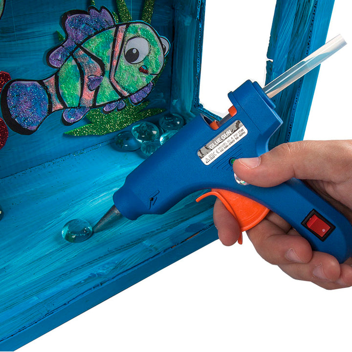 LIDERPAPEL - Pistola Termofusible Mini y 2 Barras de Repuesto 