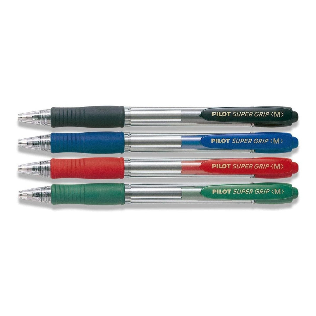 PILOT BPGP-10-M - Bolígrafo Retráctil con Tinta de Aceite SUPER GRIP Medium
