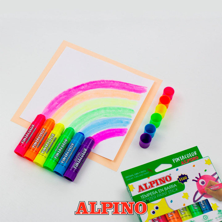 ALPINO PintaColor - Estuche de 12 Temperas Sólidas en Barra