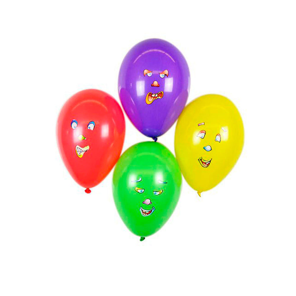 BLANCA - Globos con Pegatinas Decorativas, 12 unidades