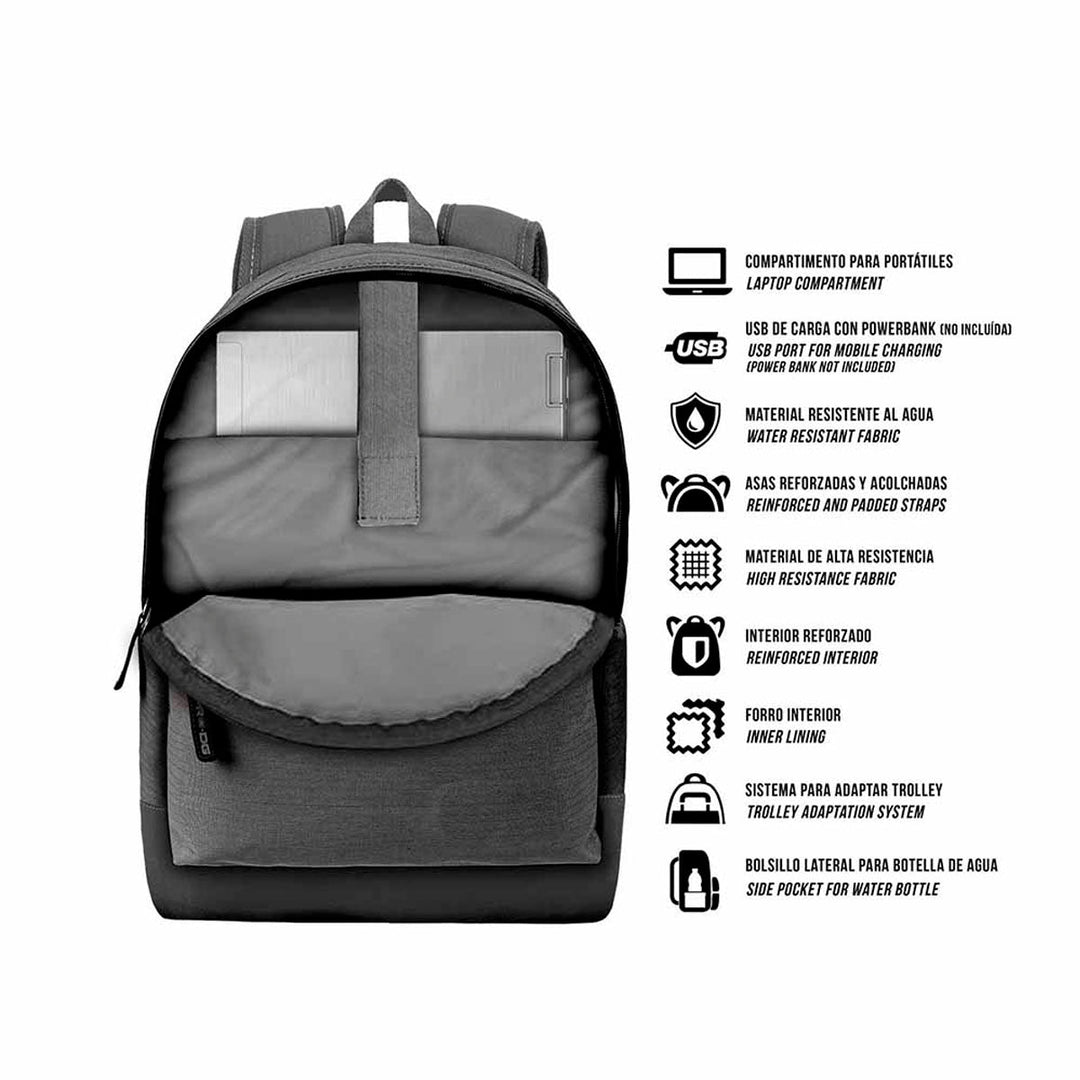 PRODG Trip -  Mochila HS 1.3 Urbana Adaptable a Carro con Puerto USB