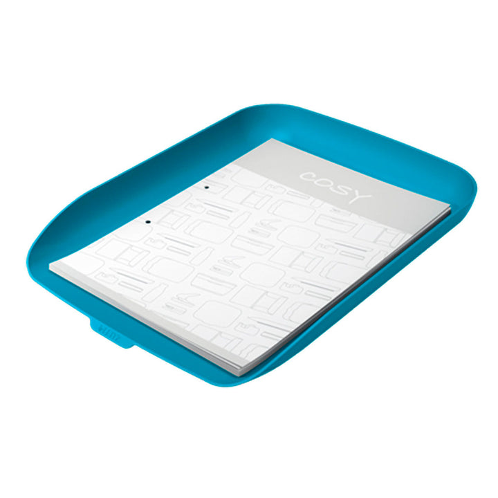 LEITZ Cosy - Bandeja Porta Documentos de Sobremesa Tamaño A4, Azul