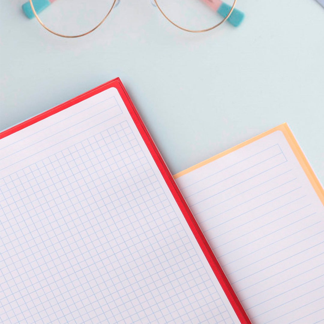 Antartik - Libreta Rayada A4 con Espiral y Tapa Dura. 1 Banda de Color. Coral