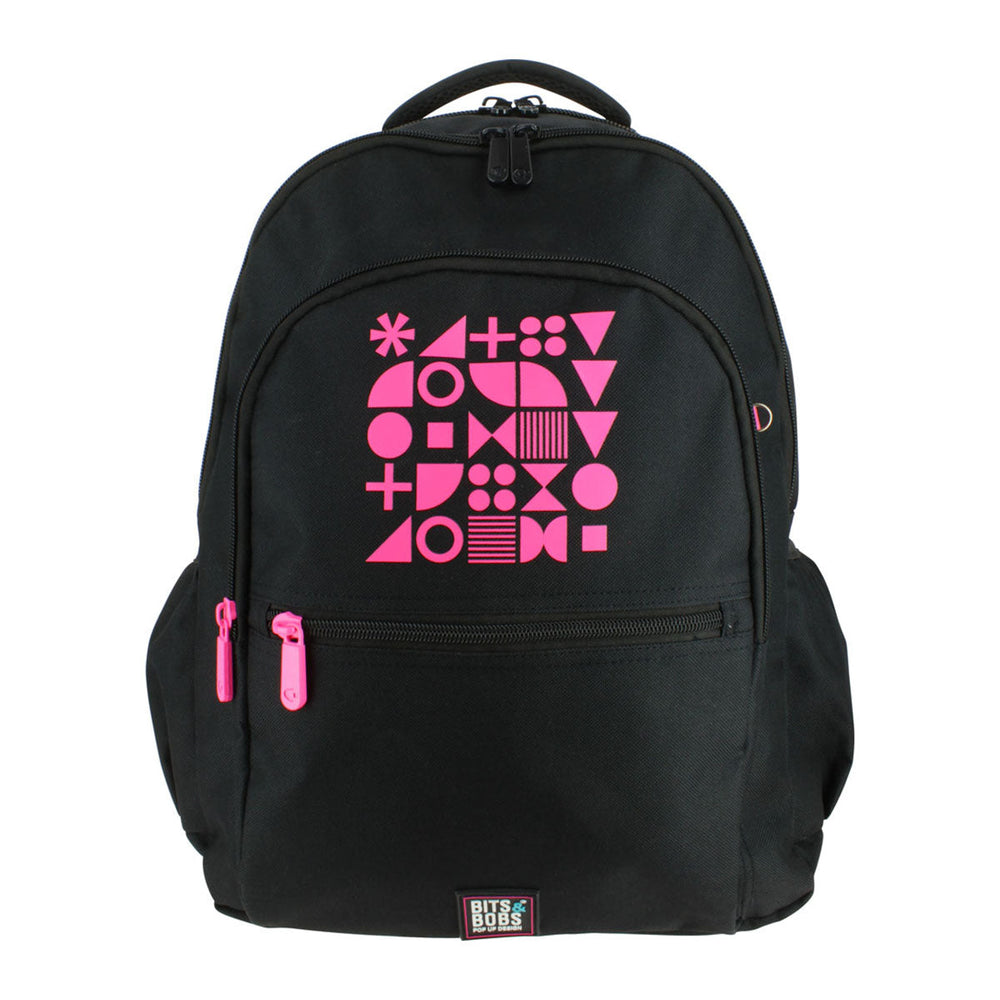 Grafoplás Fluor -  Pack Ahorro Escolar con Mochila 25L y Estuche Triple. Fucsia