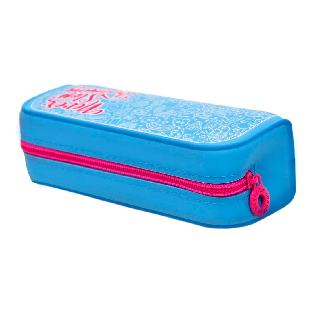 Office Box - Estuche Escolar de Silicona con Tacto Suave. Edición Positive Vibes
