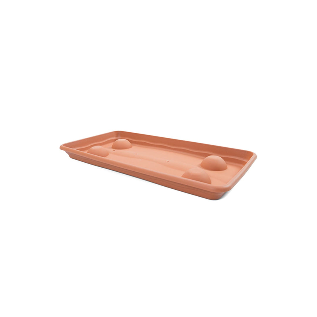 Plastiken TERRA - Plato Rectangular de 57 cm para Jardinera de 60 cm 33L. Terracota