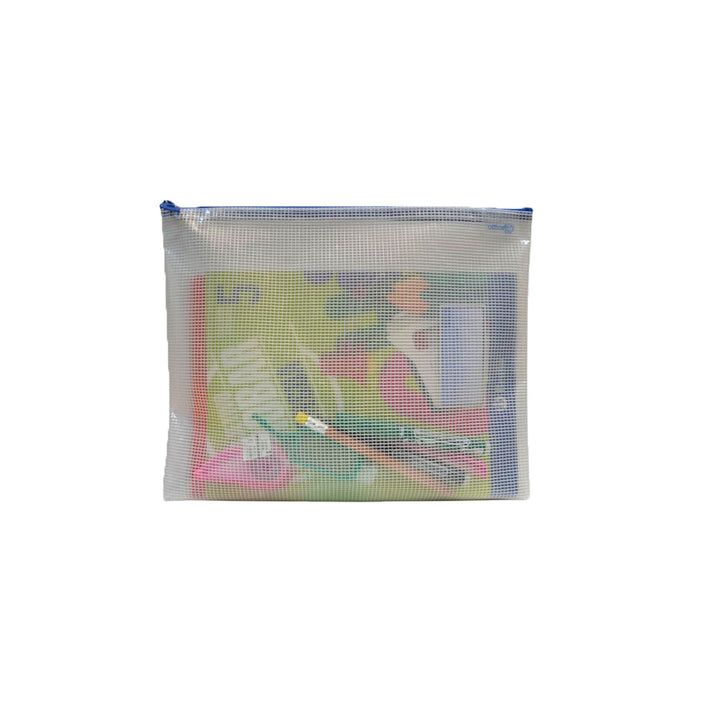 Office Box - Bolsa Multiusos Multi Bag A4 Transparente con Cierre de Cremallera