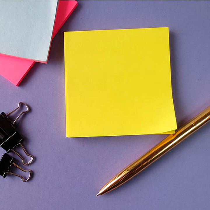POST-IT - Bloc de Notas Adhesivas Super Sticky 76 x 76 mm 12 Bloc x 100 hojas Amarillo Canario