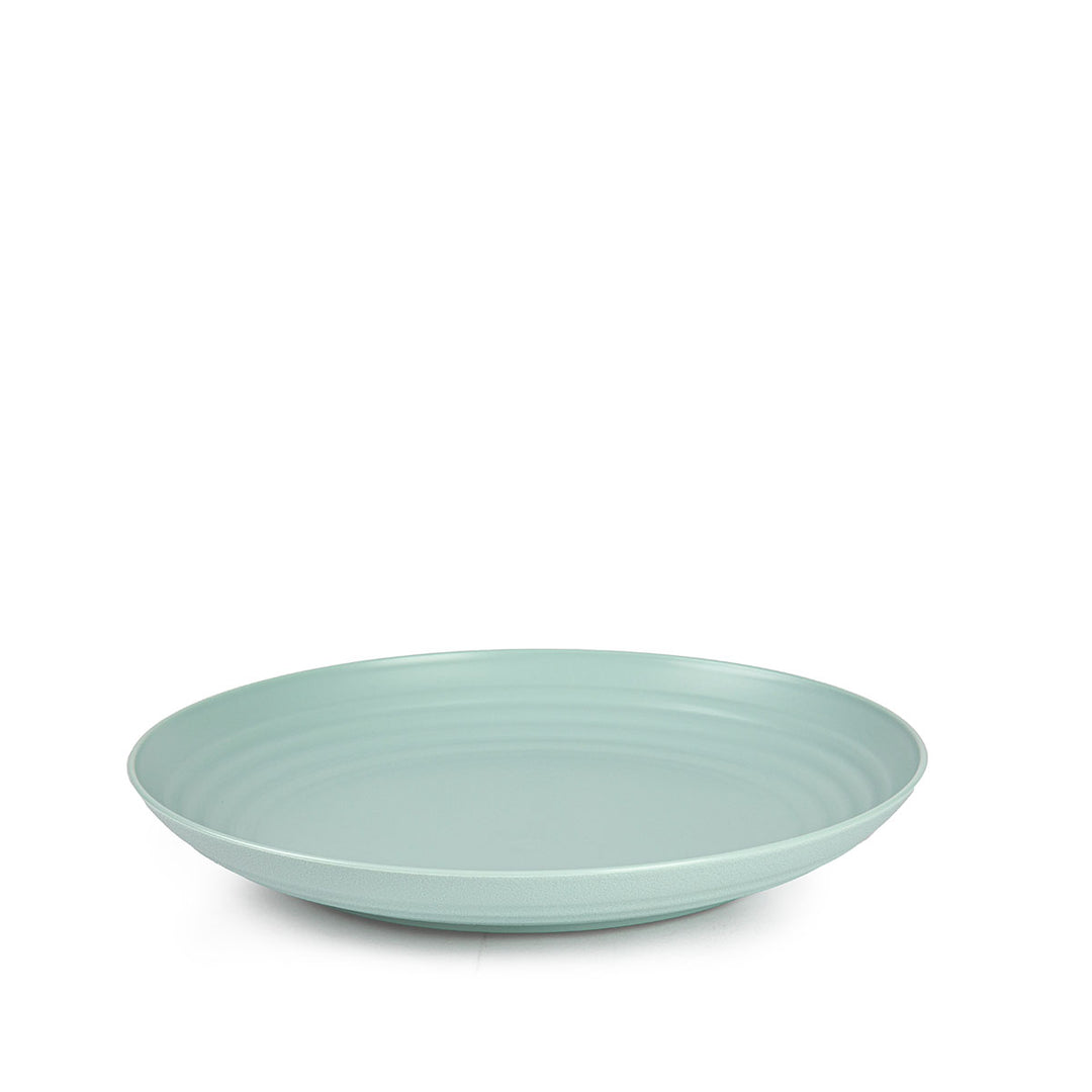 Plastic Forte - Plato Classic Llano 25 cm Reutilizable. Ideal Fiestas. Verde