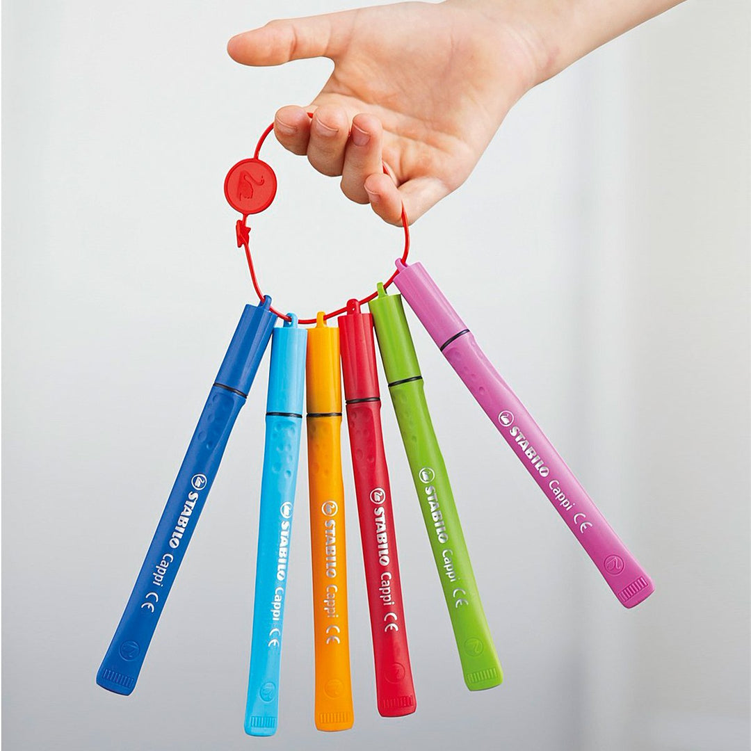 STABILO 168/12-4 - Estuche de 12 Rotuladores Ergonómicos de Colores, Edición Cappi