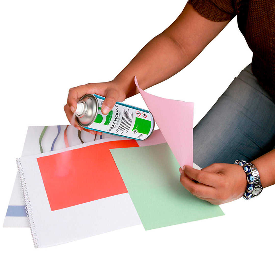 Q-CONNECT - Pegamento Spray Quick Mount Adhesivo Reposicionable 400 ML