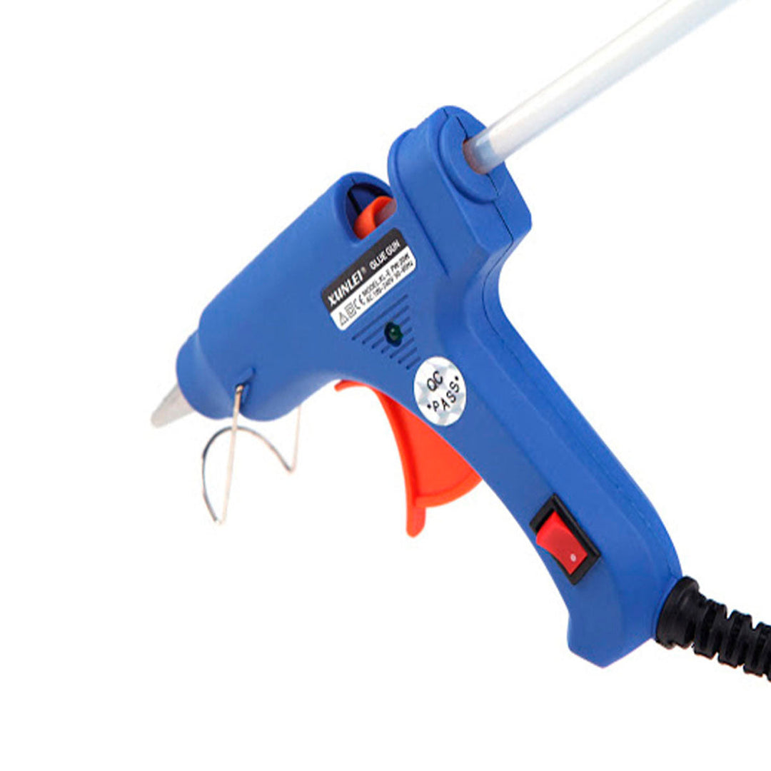 LIDERPAPEL - Pistola Termofusible Mini y 2 Barras de Repuesto 