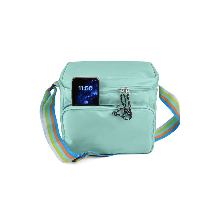 IRIS Summer - Nevera Portátil de 12L con Cinta Regulable. Menta