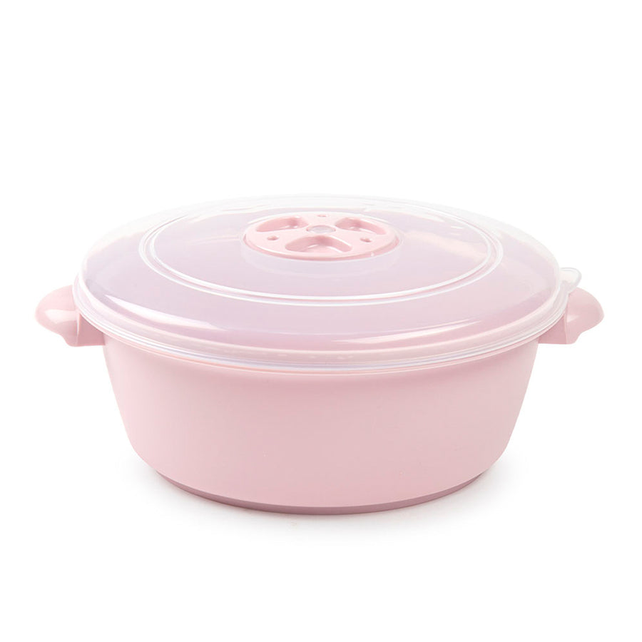 Plastic Forte - Recipiente para Cocinar al Microondas de 2L con Válvula. Rosa