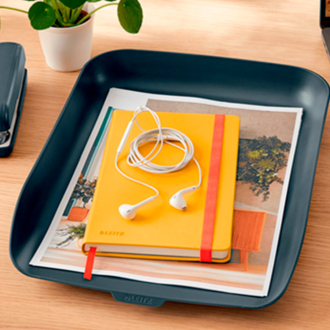 LEITZ Cosy - Bandeja Porta Documentos de Sobremesa Tamaño A4, Gris