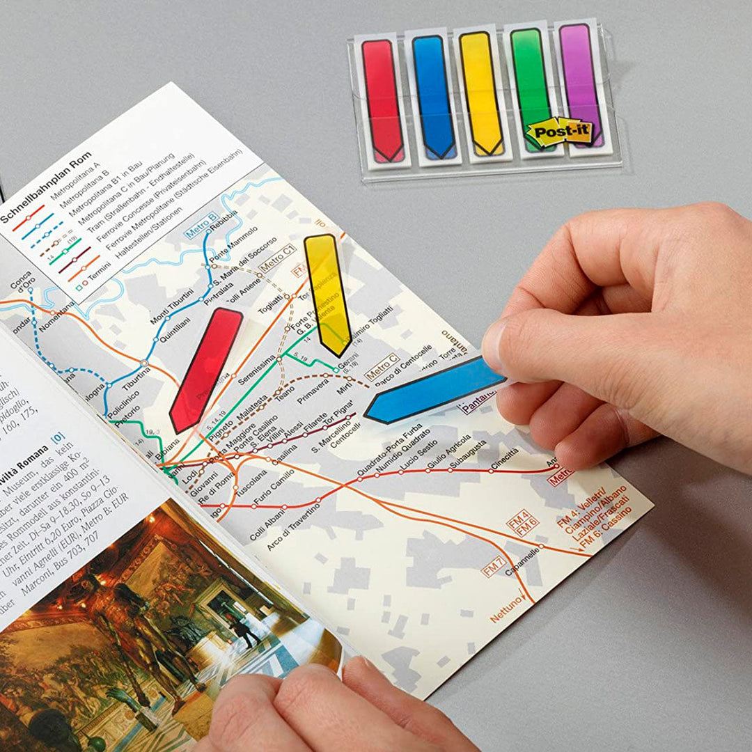 POST-IT -  Dispensador Banderitas Separadoras 5 Colores Brillantespost-IT Index 684arr1 100 Banderitas