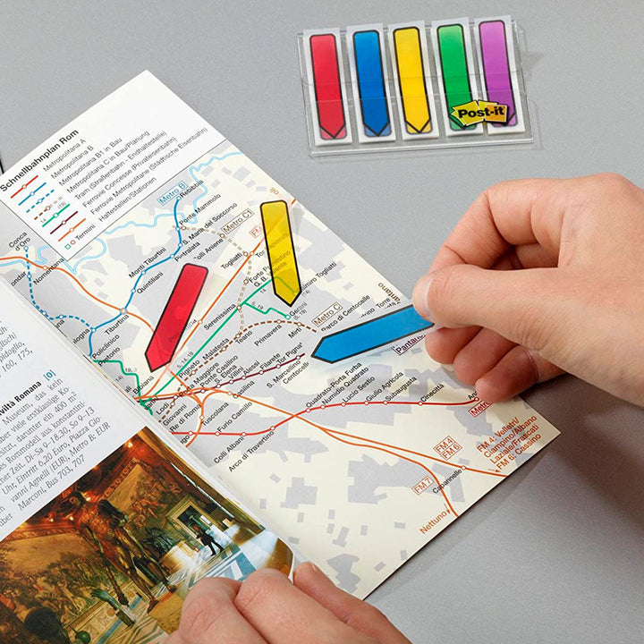 POST-IT -  Dispensador Banderitas Separadoras 5 Colores Brillantespost-IT Index 684arr1 100 Banderitas