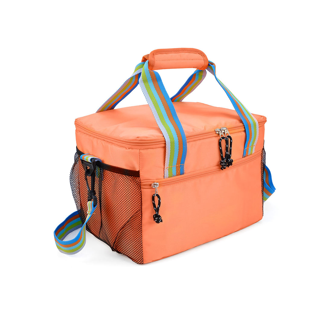 IRIS Summer - Nevera Portátil de 16L con Cinta Regulable y Asa de Mano. Coral