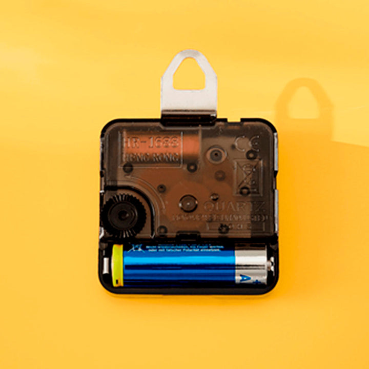 LEITZ Cosy - Reloj de Pared Analógico y Silencioso, Incluye Rotulador. Amarillo