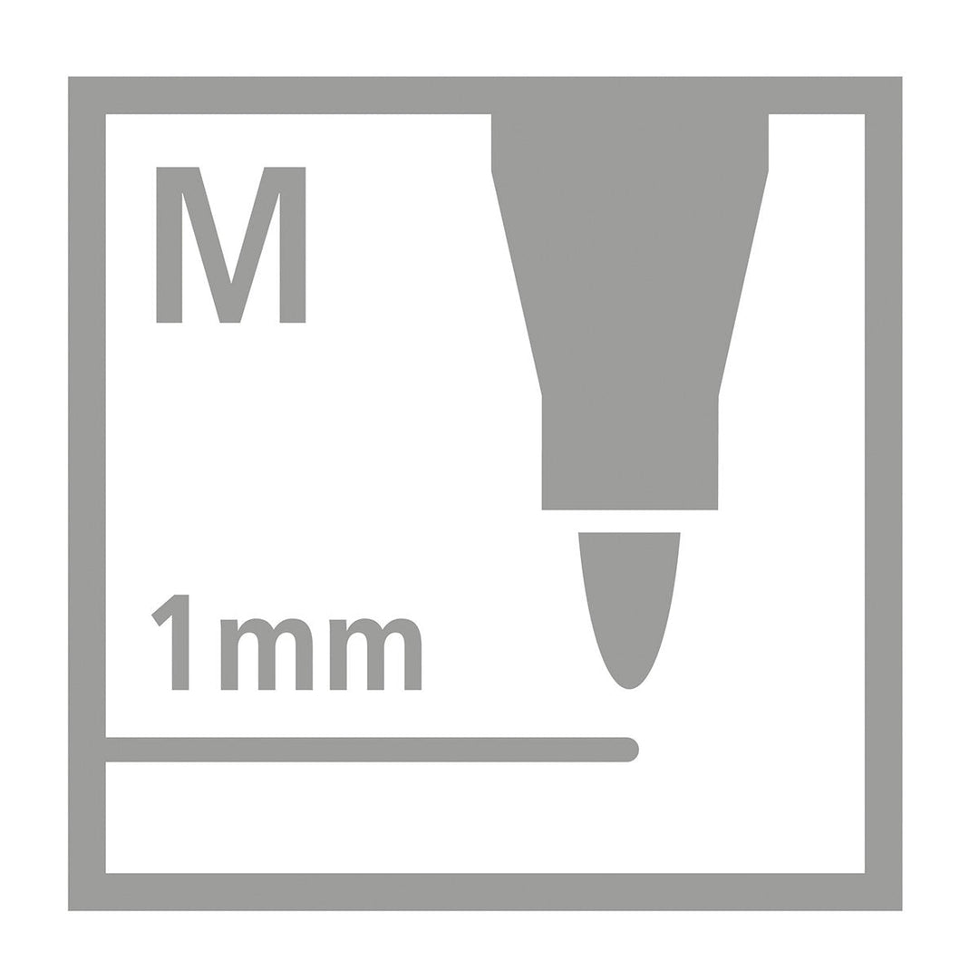 STABILO 168/12-4 - Estuche de 12 Rotuladores Ergonómicos de Colores, Edición Cappi