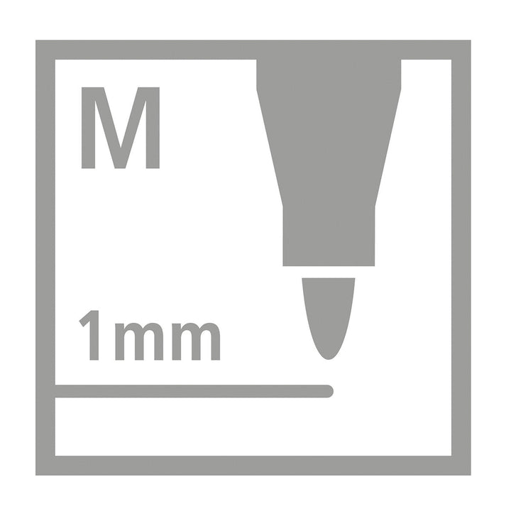 STABILO 168/12-4 - Estuche de 12 Rotuladores Ergonómicos de Colores, Edición Cappi