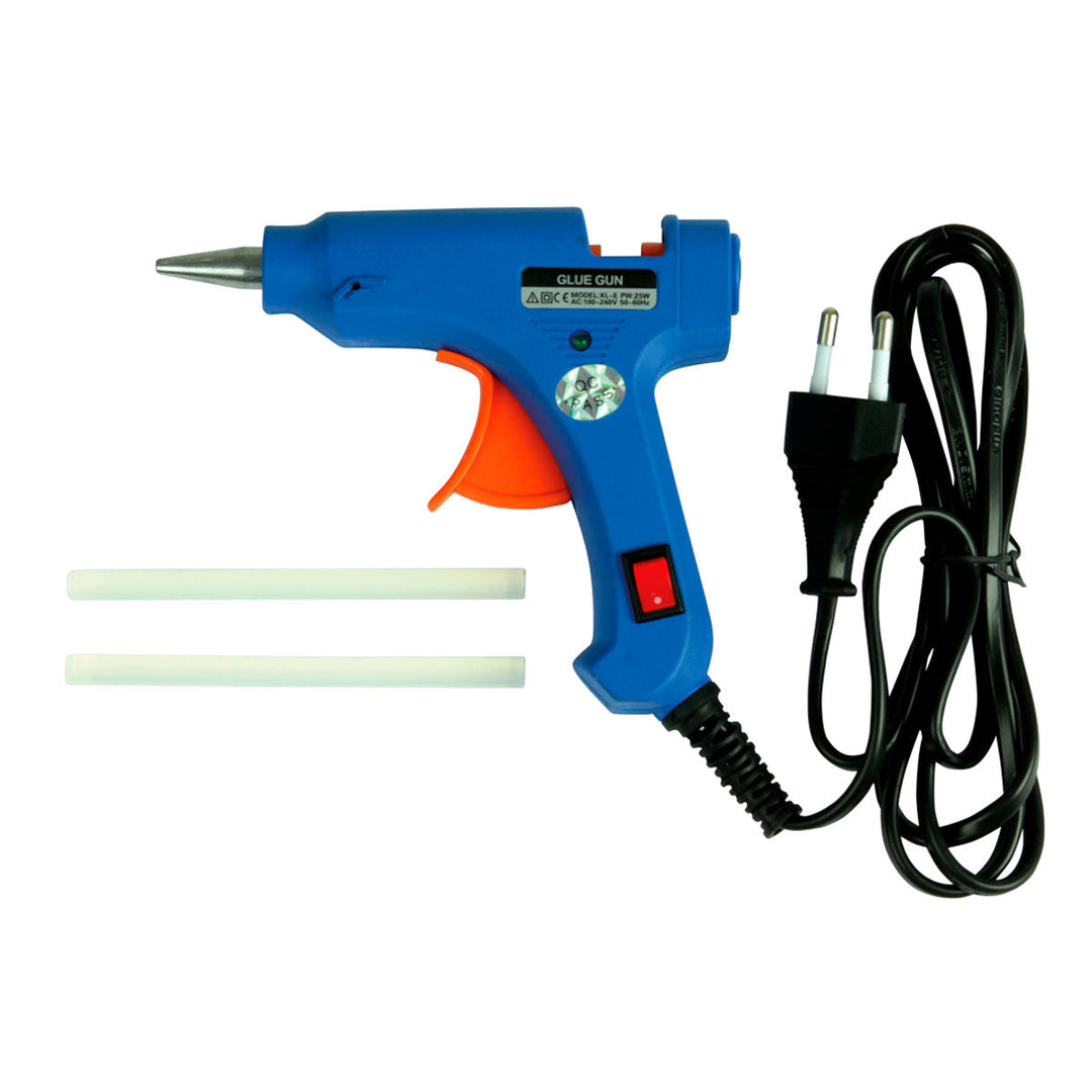 LIDERPAPEL - Pistola Termofusible Mini y 2 Barras de Repuesto 