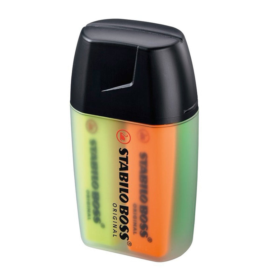 STABILO 7004-3 - Estuche con 4 Marcadores Colores Fluorescentes BOSS ORIGINAL Big Box