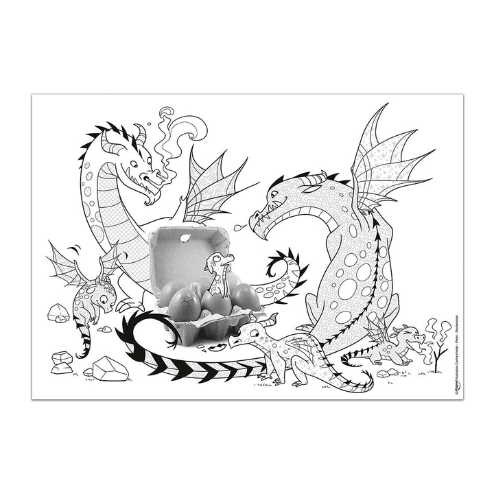 MAPED - Set de 15 Láminas Mágicas para Colorear con Rotuladores. Azul