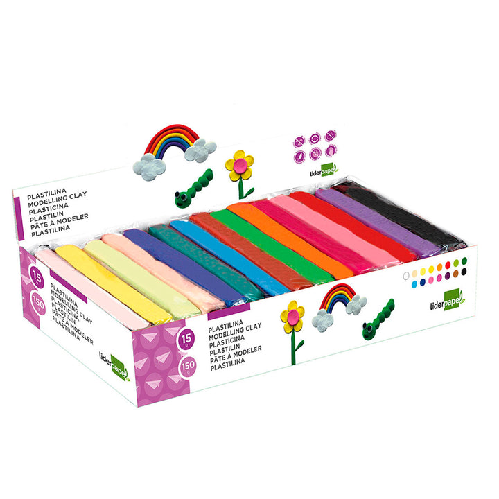 LIDERPAPEL - Plastilina Surtido de 15 Colores