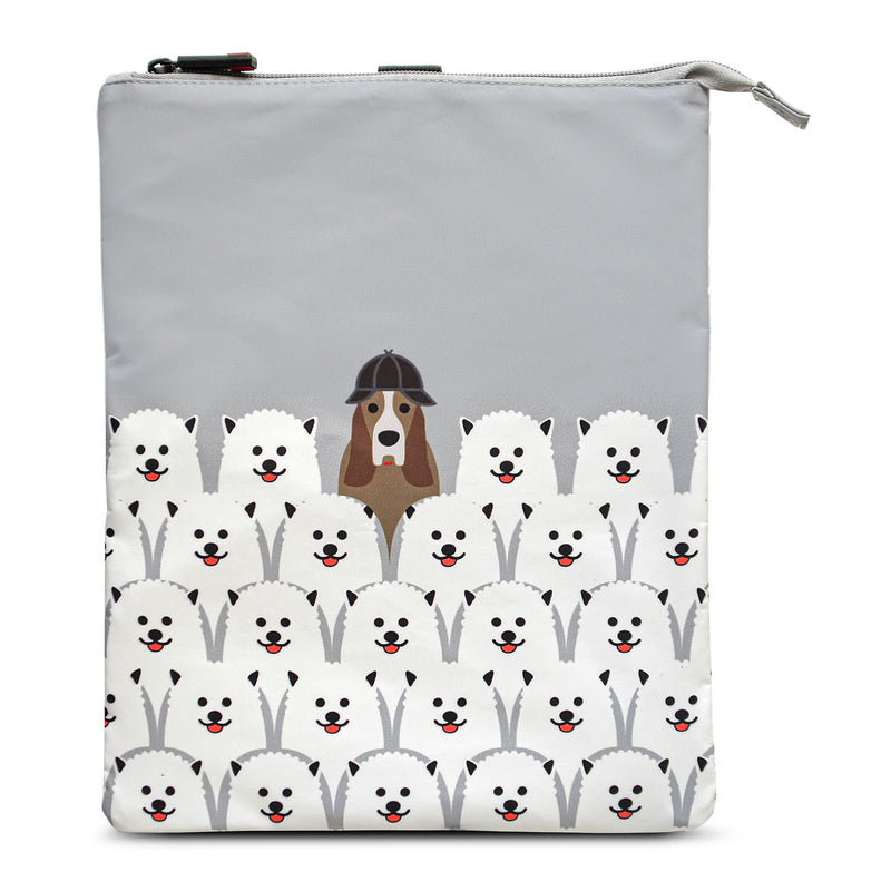 IRIS Snack Bag Friends - Bolsa Porta Meriendas Infantil Flexible y Plegable. Dogs.