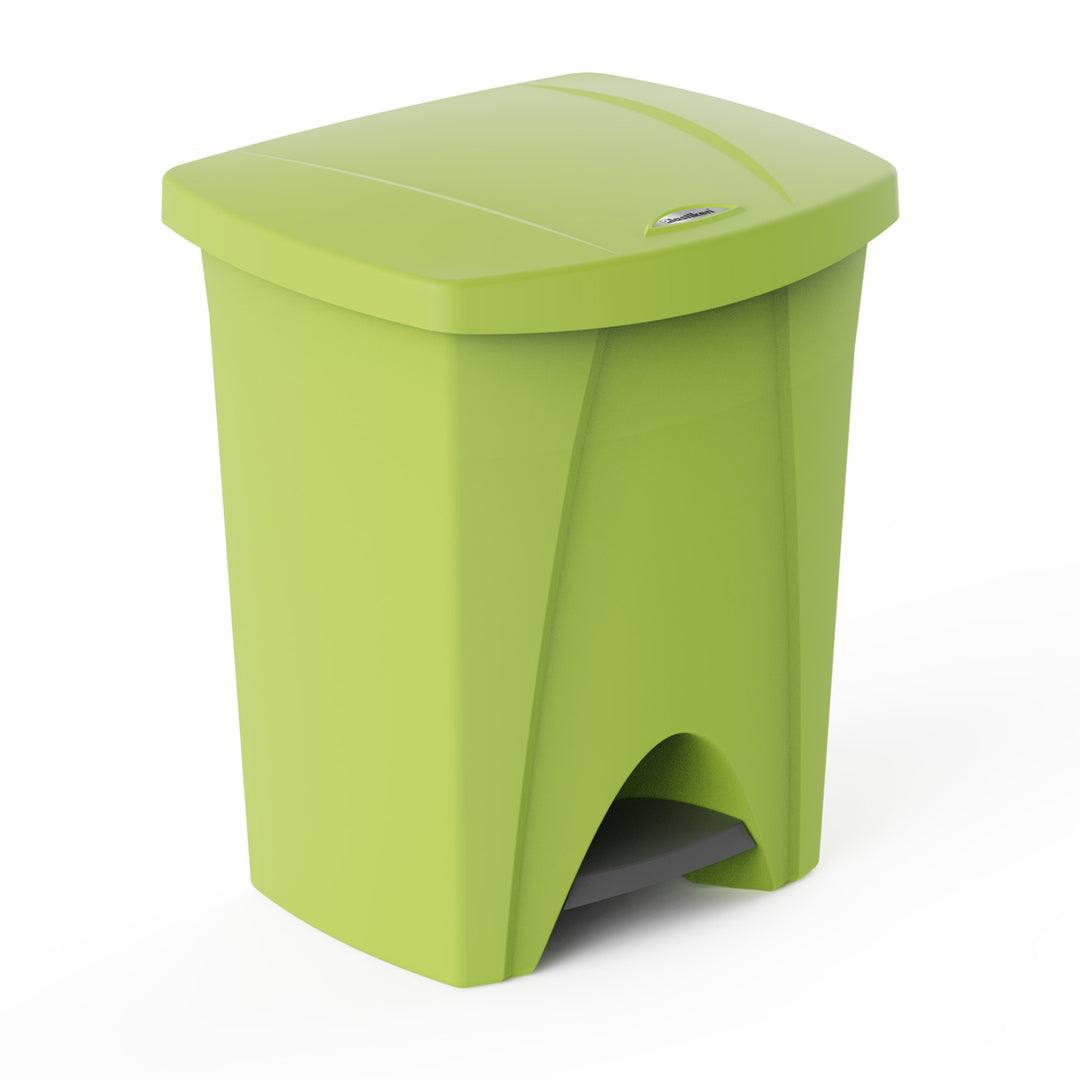 Plastiken Nature - Cubo de Basura con Pedal 25L para Cocina y Baño. Pistacho