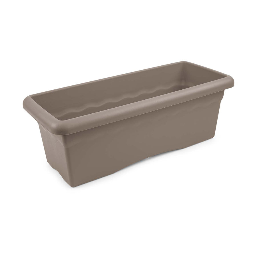 Plastiken TERRA - Jardinera Rectangular, Medida 50 cm 14L. Taupe