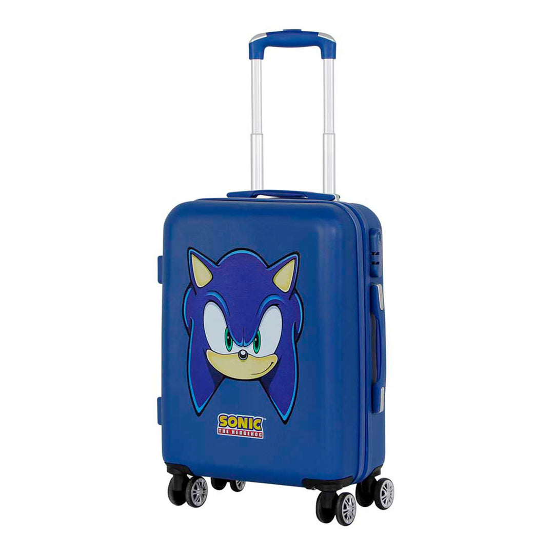 KARACTERMANIA - Sonic The Hedgehog Maleta de Cabina ABS 4 Ruedas Cierre TS Lock. Azul