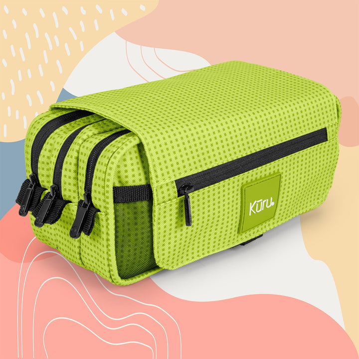 Grafoplás Kūru - Estuche Portatodo Triple con Solapa para Material Escolar. Lima