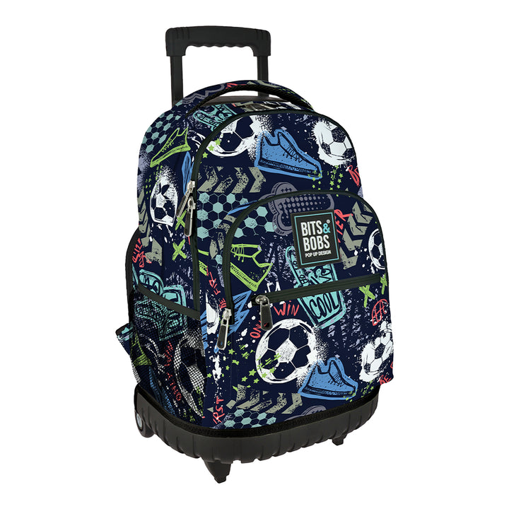 Grafoplás Design - Mochila Escolar 3 Cremalleras y Carrito Integrado. Acolchada. Match