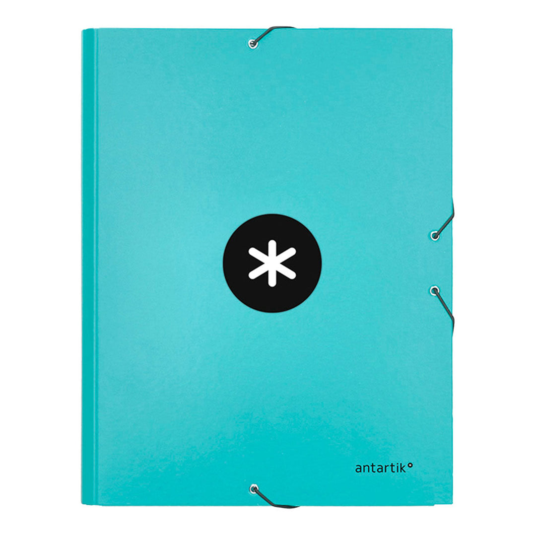 ANTARTIK - Carpeta Escolar A4 con 3 Solapas y Cierre de Goma. Menta