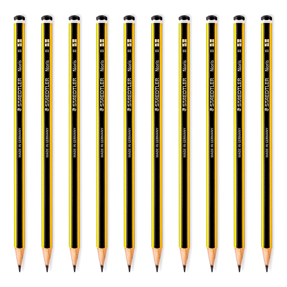 STAEDTLER - Set de 12 Lápices de Grafito Hexagonal 1B. Madera Certificada Etiqueta PECF