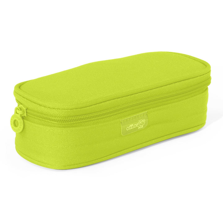 Mega - Estuche Portatodo Escolar Ovalado Multiuso con Solapa. Lima