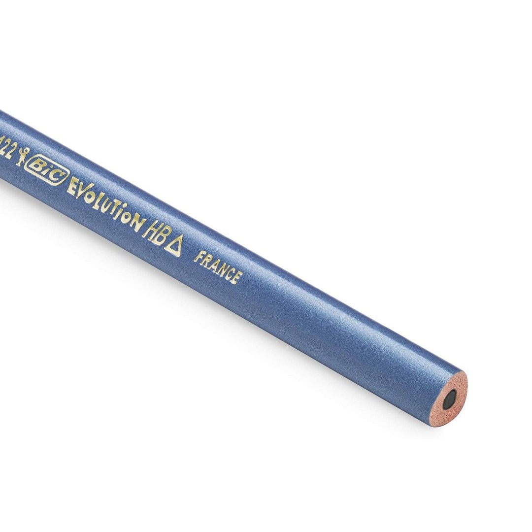 BIC 964912 - Blíster con 4 Lápices EVOLUTION Triangle de Mina de Grafito 2.3 mm HB/2 