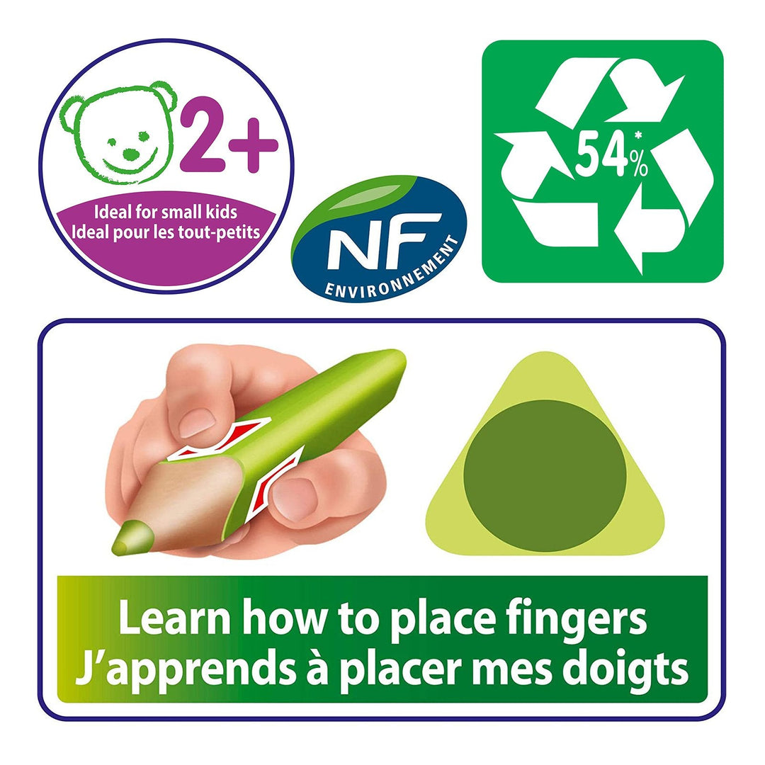 BIC 8297356 - Estuche de 12 Lápices de Colores EVOLUTION Triangle, ECOlutions