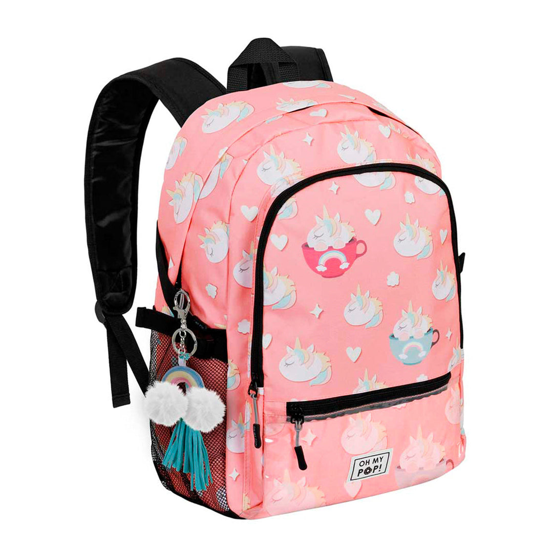 KARACTERMANIA - Oh My Pop! Cupnicorn Mochila Urbana Fight Clear. Rosa