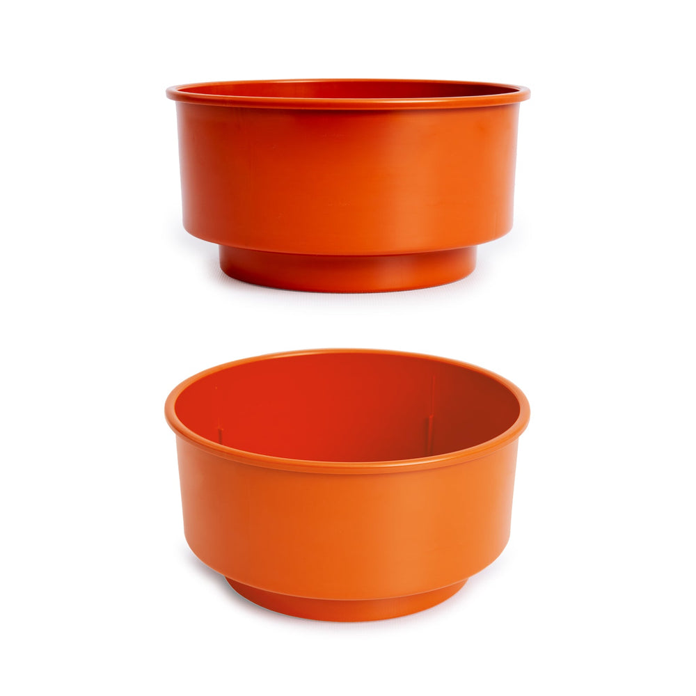 Plastic Forte - Macetero Decorativo Redondo de 20 cm para Centro de Mesa. Terracota