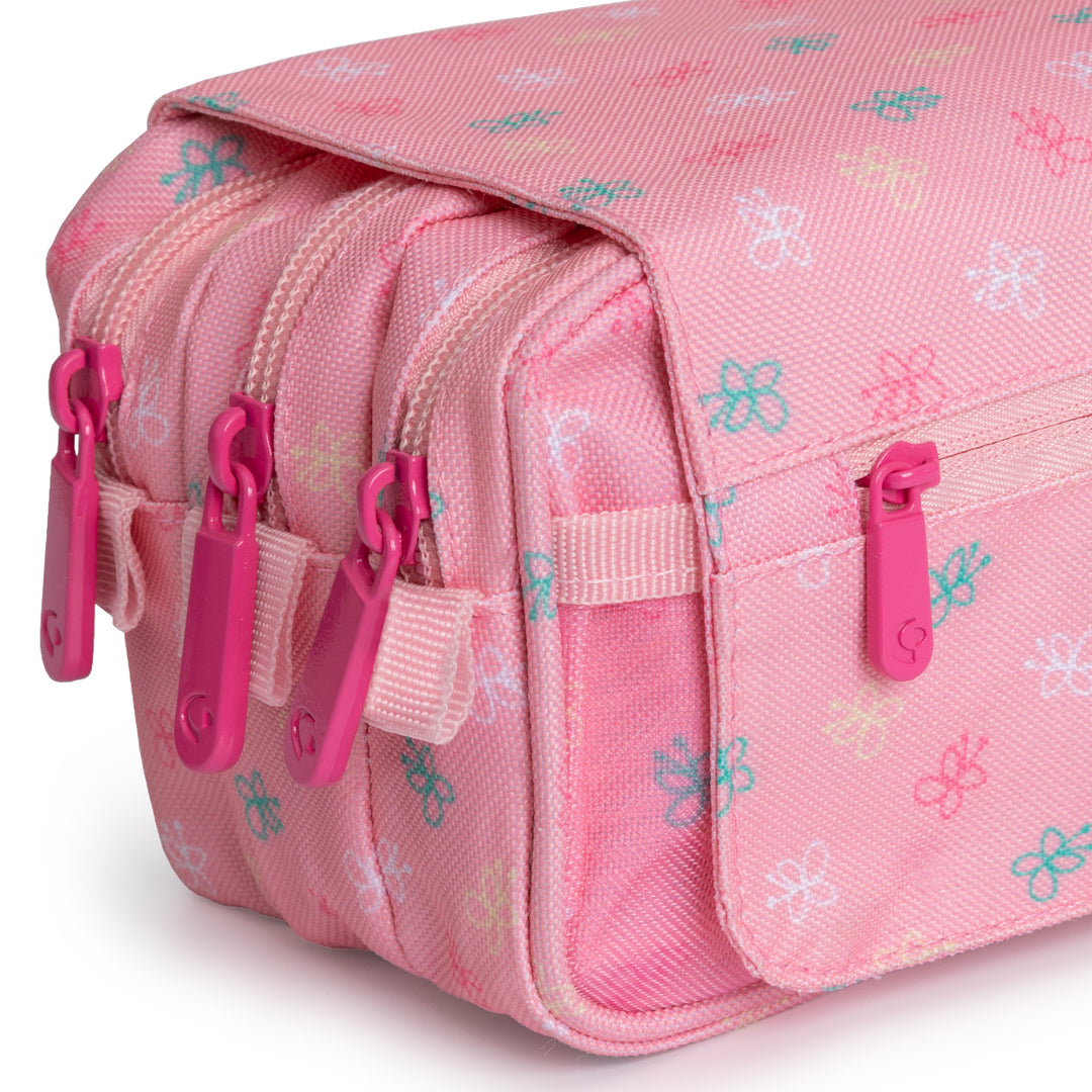 ColePack EcoDes - Estuche Triple de 3 Cremalleras con Material Escolar Incluido. Mafalda Cart