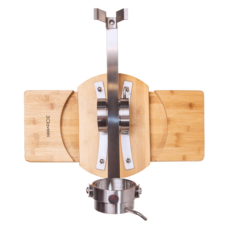 3 Claveles 01742 - Soporte Jamonero Basculante 360º y Kit de Corte Profesional Uniblock