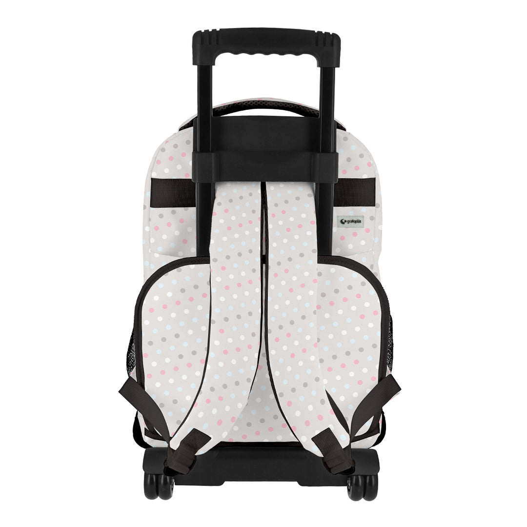 Grafoplás Design - Mochila Escolar 3 Cremalleras y Carrito Integrado. Acolchada. Mafalda Bird