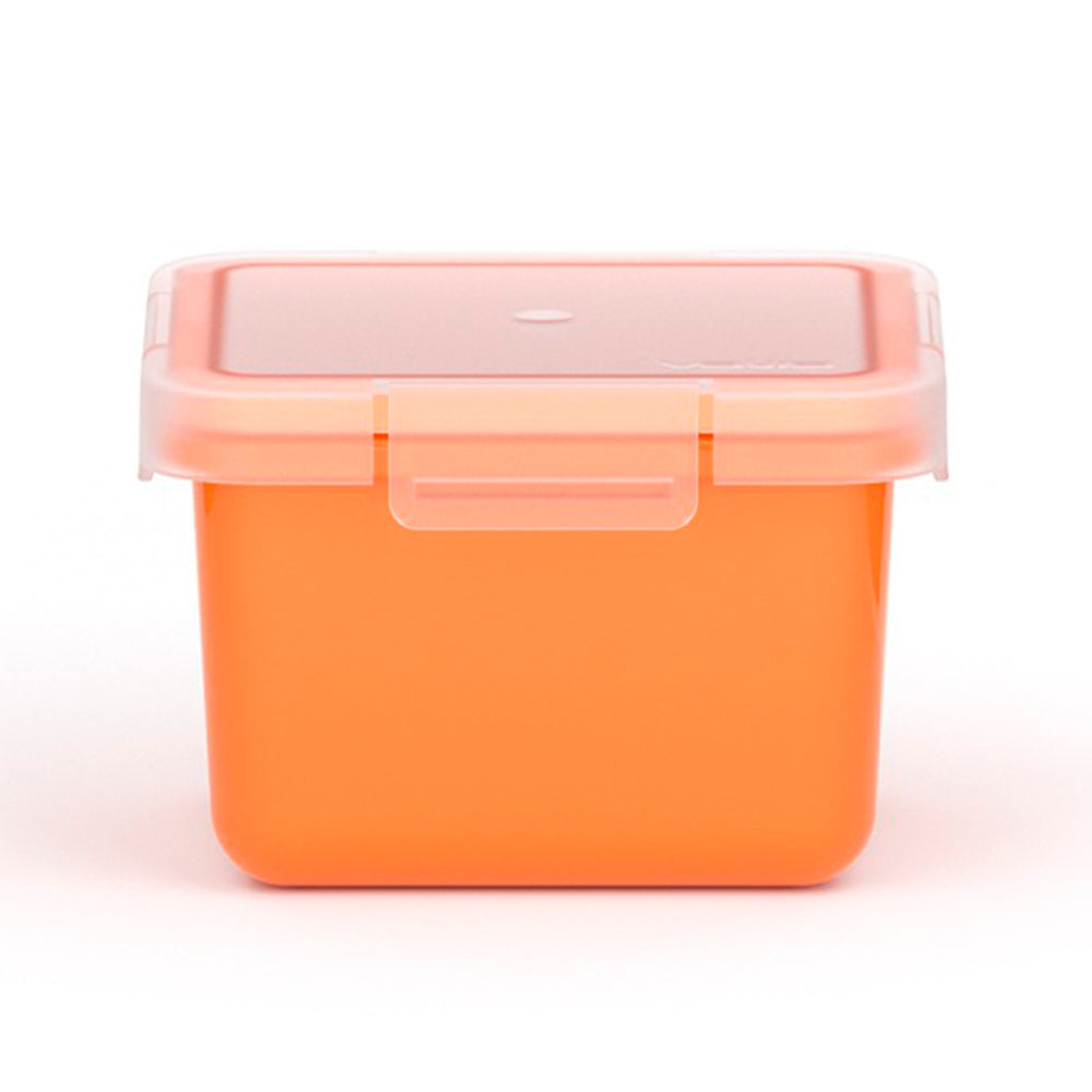 VALIRA Nomad - Recipiente Cuadrado 0.4L en Plástico Cerámico PBT. Naranja