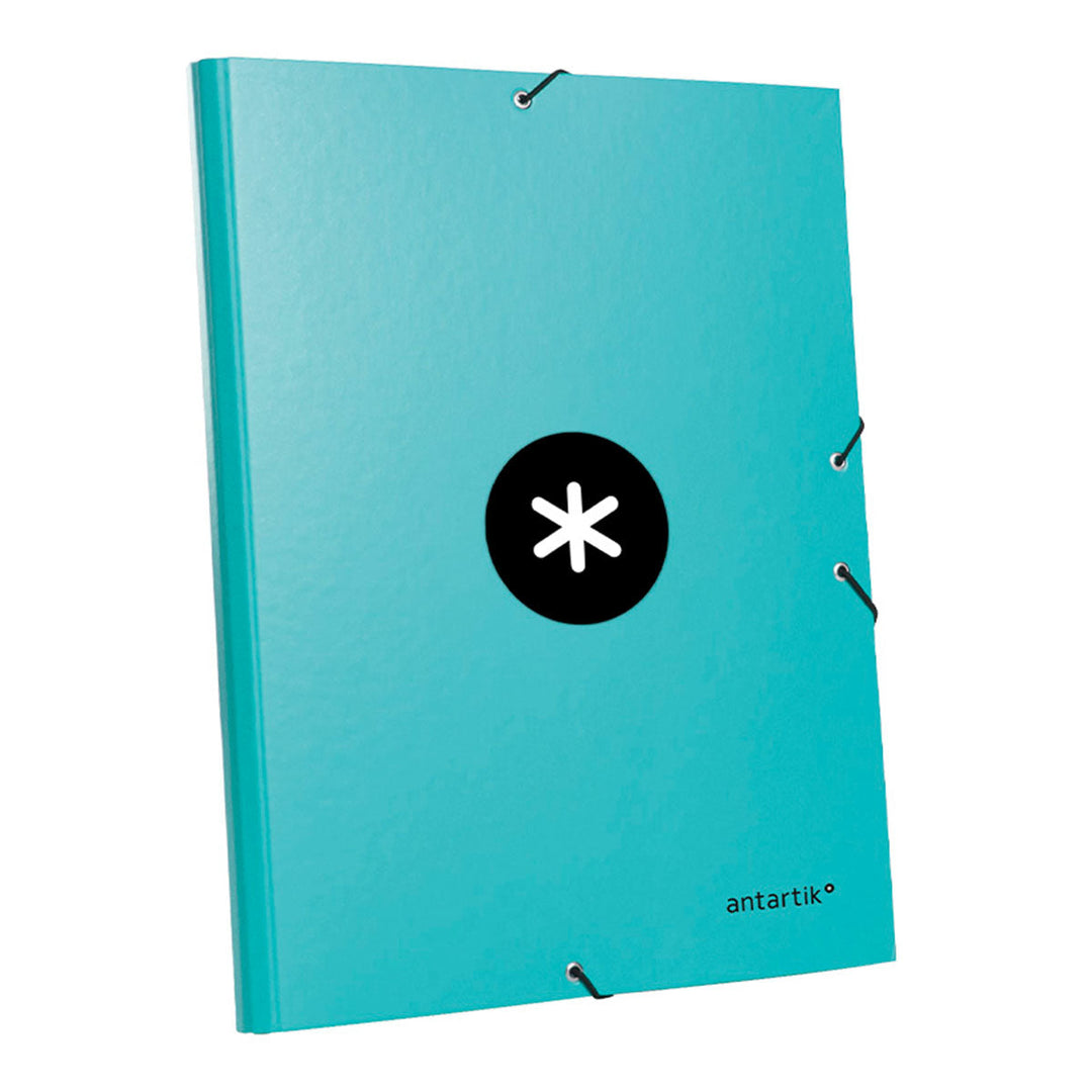 ANTARTIK - Carpeta Escolar A4 con 3 Solapas y Cierre de Goma. Menta